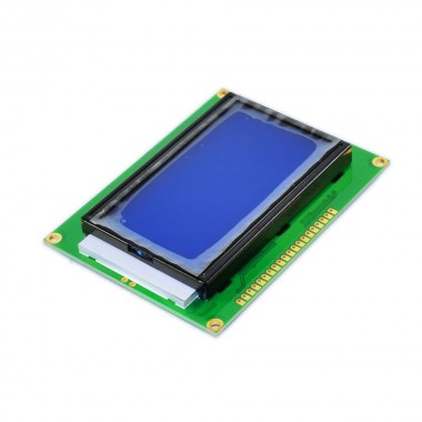 12864 with word stock/with backlight/LCD screen/ blue light/ white letters on blue/5V